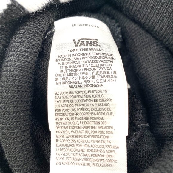 Vans WM Spirit Pom Black Checker Beanie Skateboarding Hat Women Men VN0A5LG3BLK - Picture 8 of 9